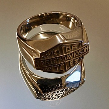 Harley Davidson Style Ring Stainless Steel 316L 