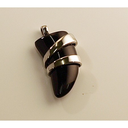 Spiral wrapped around Black Shark Tooth