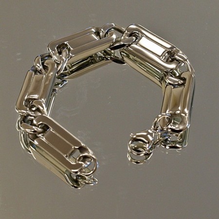 Solid Flat Link Bracelet